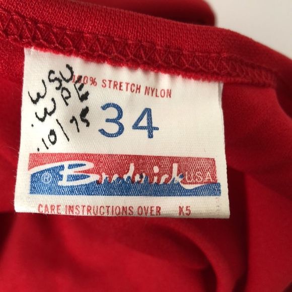 Vintage 60s 70s Retro One Piece Stretch Nylon Swimsuit Pin Up Mod Playsuit - Picture 7 of 9